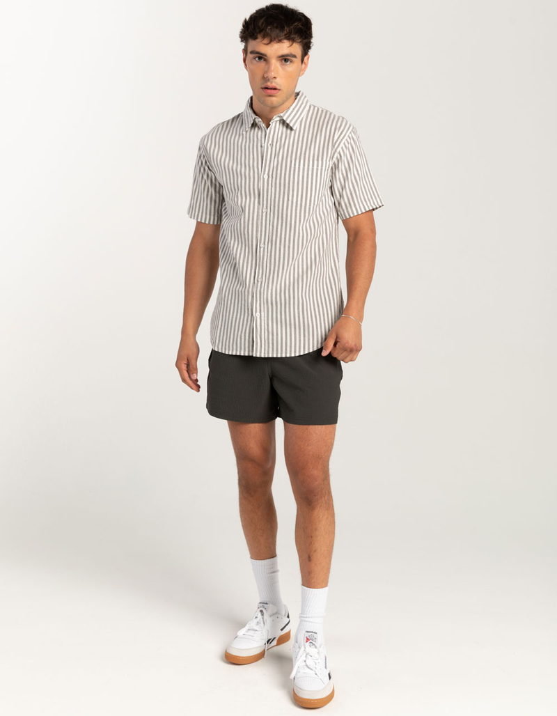 RSQ Mens Stripe Oxford Shirt  image number 3