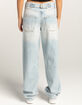 BDG Urban Outfitters Logan Boyfriend Herringbone Stripe Light Vintage Womens Jeans image number 4