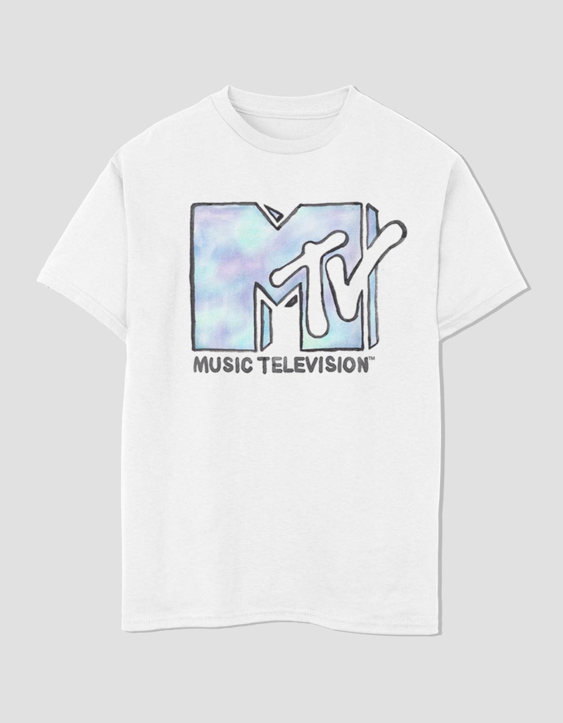 MTV Watercolor Logo Unisex Kids Tee image number 0