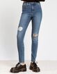 RSQ Curvy Womens High Rise Skinny Jeans image number 2