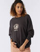 O'NEILL Choice Womens Oversized Fleece Crewneck Sweatshirt image number 5
