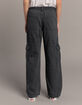 RSQ Girls Tie Waist Twill Cargo Pants image number 5
