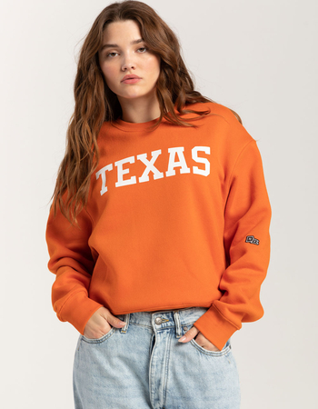 HYPE AND VICE University of Texas Womens Crewneck Sweatshirt Primary Image