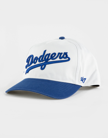 47 BRAND Los Angeles Dodgers Cooperstown Double Header Script Shot '47 Hitch Snapback Hat