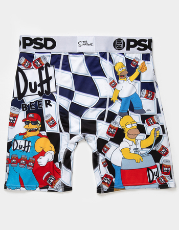 PSD x The Simpsons Duff Check Mens Boxer Briefs