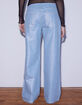 WEST OF MELROSE Coated Metallic Low Rise Baggy Womens Jeans image number 4