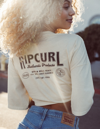 RIP CURL Escape To Paradise Womens Oversized Crop Tee