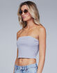 RSQ Womens Plated Rib Tube Top image number 3