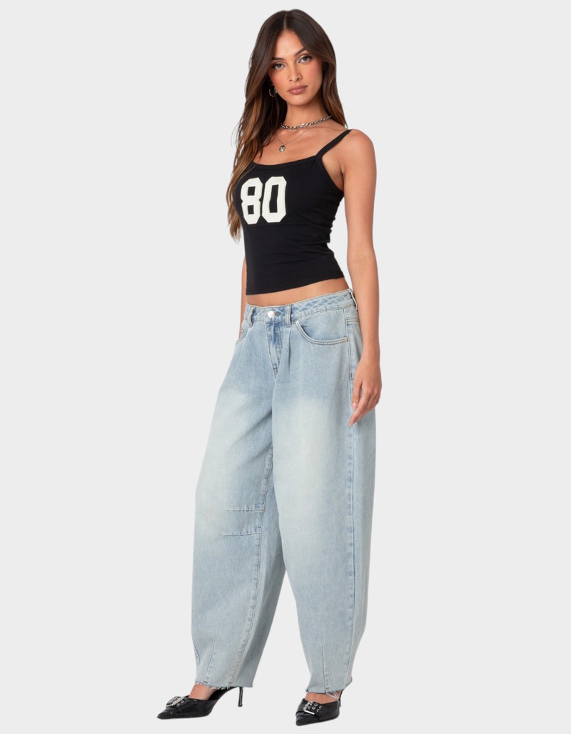 EDIKTED Balloon Washed Low Rise Jeans image number 2