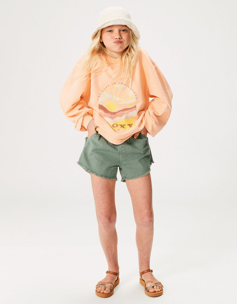 ROXY Scenic Route Girls Twill Shorts image number 1