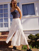 RSQ Womens Mid Rise Tiered Midi Skirt image number 1