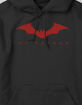THE BATMAN Simple Red Logo Unisex Hoodie image number 2