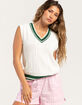 RSQ Womens Tipping Sweater Vest image number 1