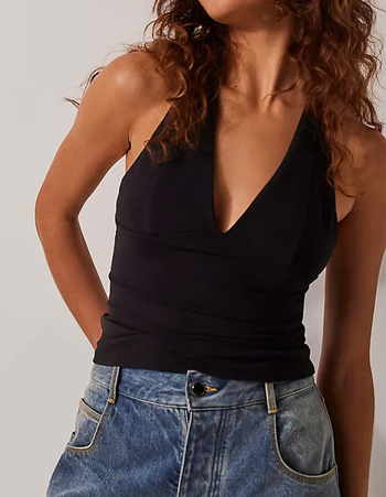 FREE PEOPLE Have It All Womens Halter Top