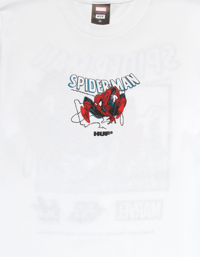 HUF x Marvel Spiderman Webcrawl Mens Tee image number 3