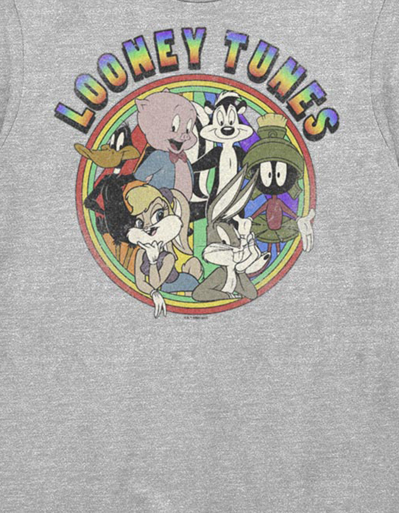 LOONEY TUNES Bugs Bunny Rainbow Logo Unisex Tee image number 1