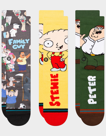 STANCE x Family Guy Family Values 3 Pack Mens Crew Socks