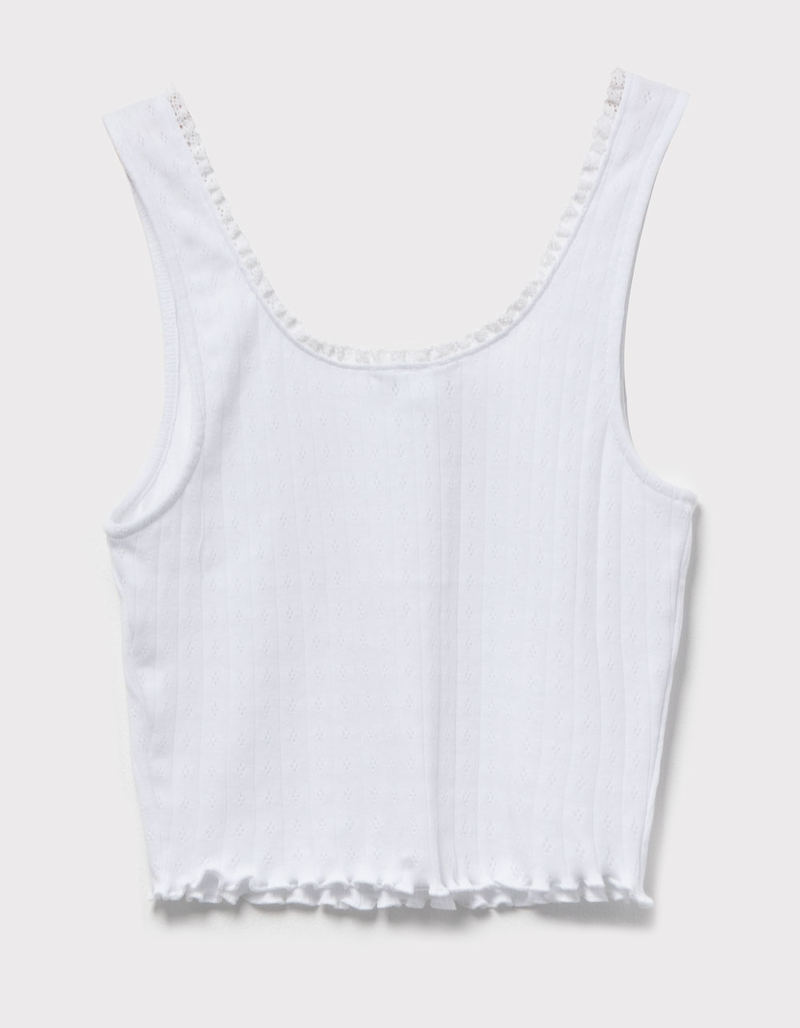 RSQ Womens Pointelle Baby Tank image number 6