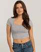 BOZZOLO Square Neck Womens Tee image number 1