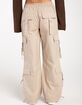 RSQ Womens Mid Rise Double Cargo Parachute Pants image number 4