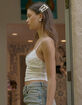 WEST OF MELROSE Lace Ruffle Womens Tank Top image number 3