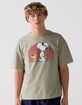 RSQ x Peanuts Sunset Mens Oversized Tee image number 1