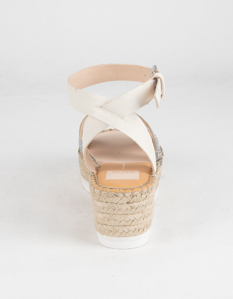 DOLCE VITA Snake Print Crisscross Womens Platform Sandals image number 3