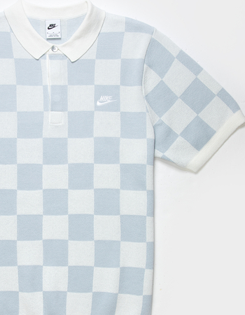 NIKE Sportswear Club Checkers Mens Polo Shirt Alternative Image