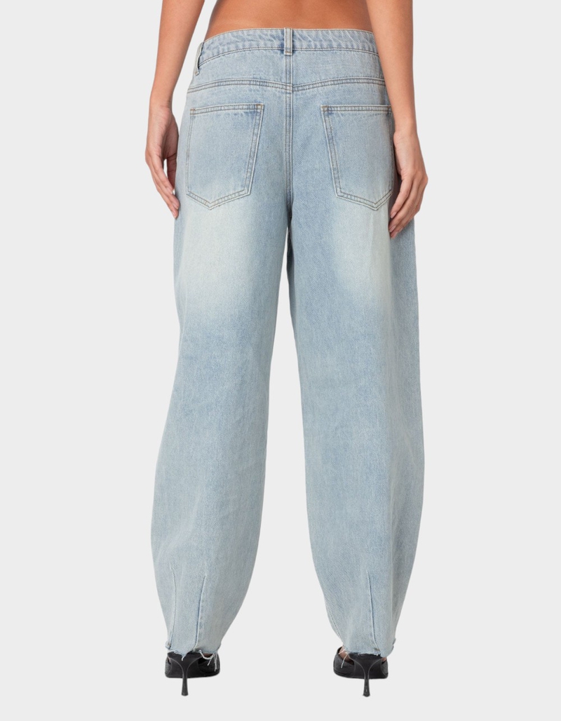EDIKTED Balloon Washed Low Rise Jeans image number 4