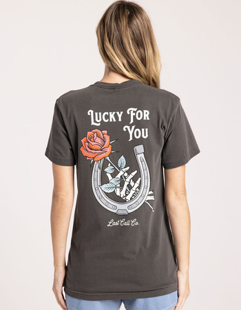LAST CALL CO. Lucky For You Womens Tee