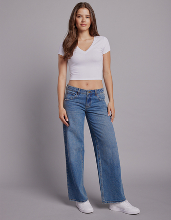 RSQ Womens Low Rise Baggy Jeans Primary Image