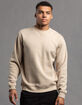 RSQ Mens Solid Crewneck Fleece Sweatshirt image number 1