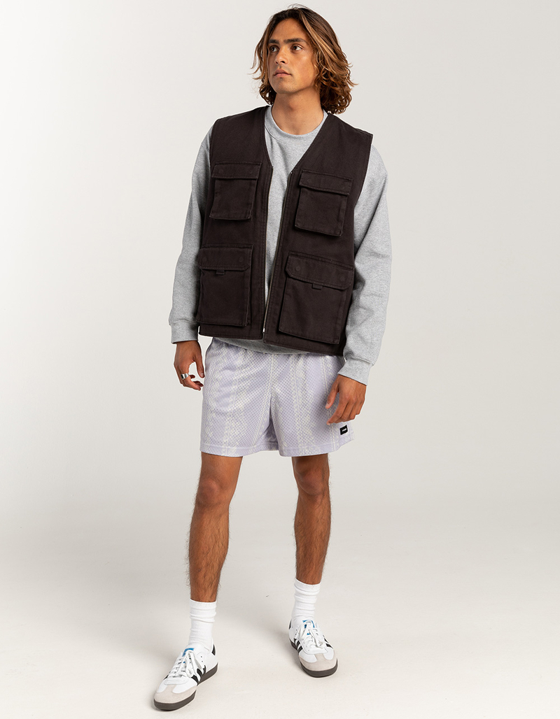 RSQ Mens Twill Cargo Vest image number 3
