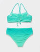 DAMSEL Ombre Textured Girls Bralette Bikini Set image number 3