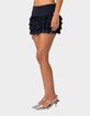 EDIKTED Maisie Ruffle Lace Mini Skirt image number 3