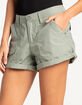RSQ Womens Low Rise Mid Length Cargo Shorts image number 3
