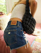 LEVI'S 501 High Rise Womens Denim Shorts - Blame Game image number 5