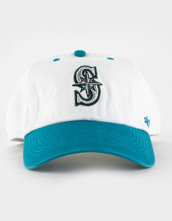 47 BRAND Seattle Mariners Cooperstown Double Header Diamond '47 Clean Up Strapback Hat