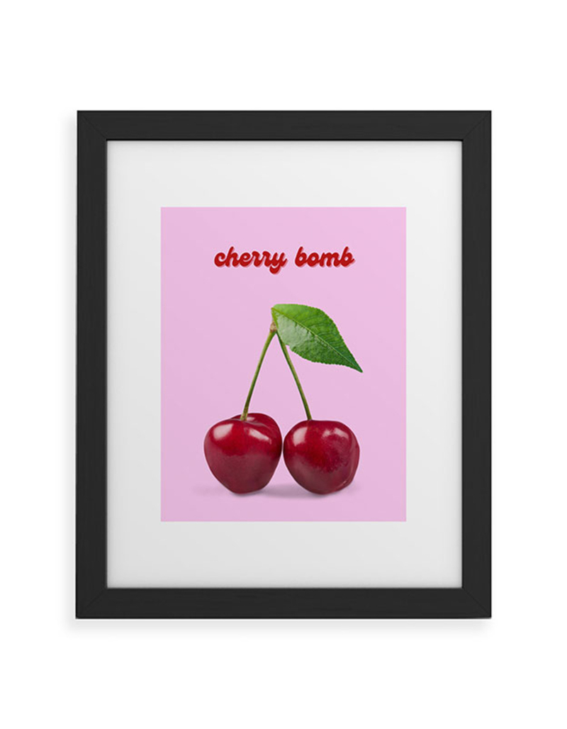 DENY DESIGNS Angel Girl Cherry Bomb 18" x 24" Framed Art Print image number 0