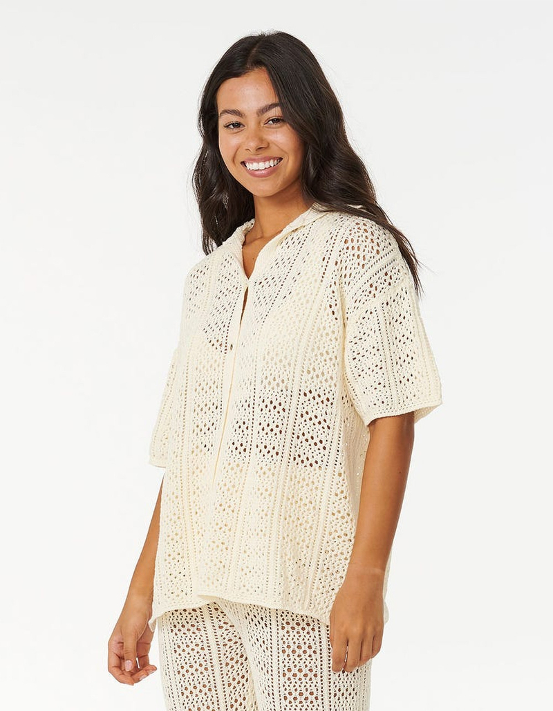 RIP CURL Pacific Dreams Womens Crochet Shirt image number 0