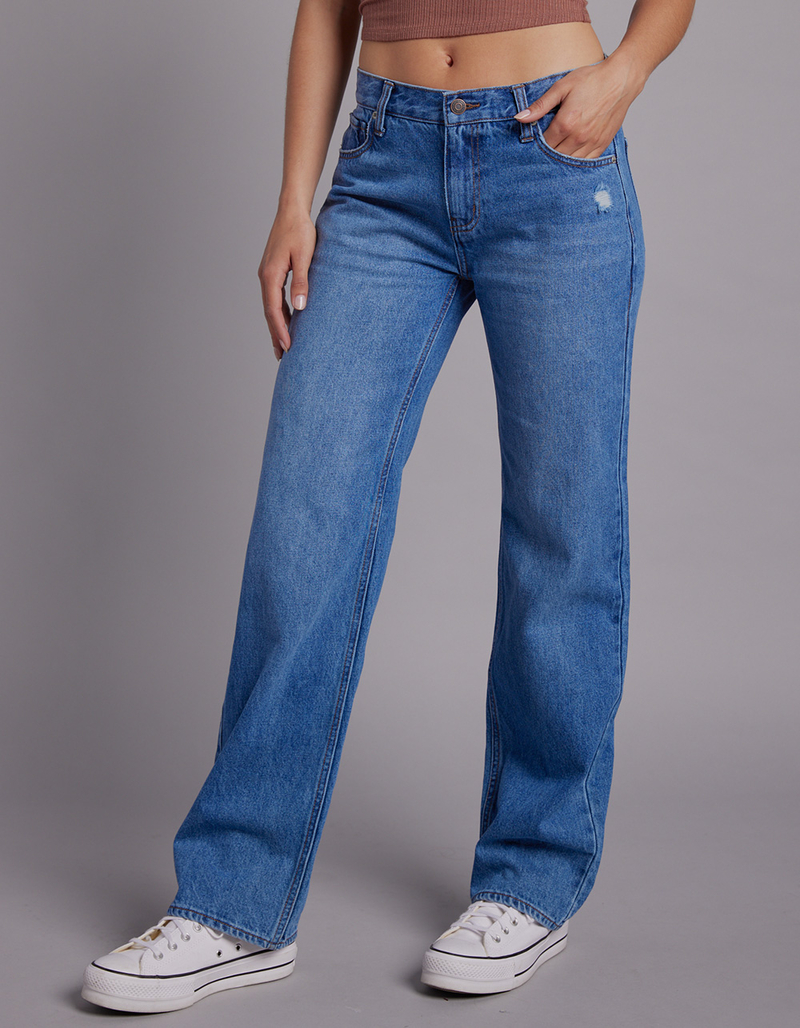 RSQ Womens Low Rise Straight Leg Jeans image number 1
