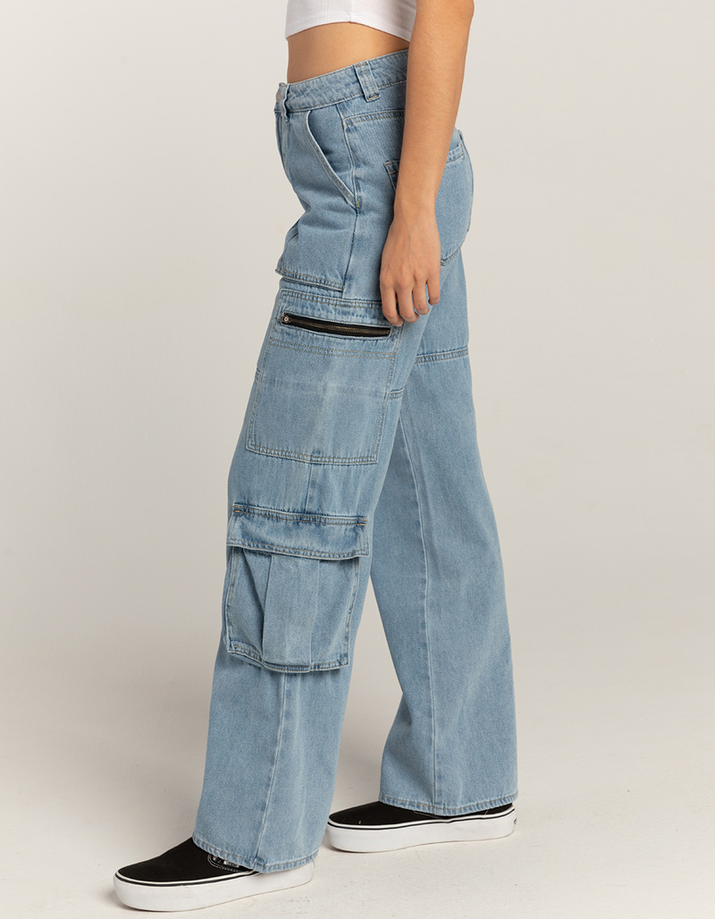 RSQ Womens High Rise Seamed Triple Cargo Pants image number 2