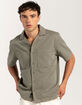 RSQ Mens Washed Twill Camp Shirt image number 5