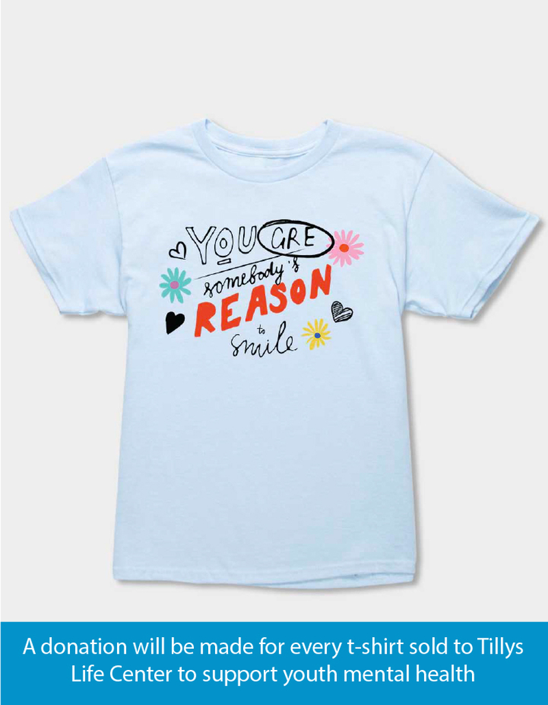 TLC x Mental Health Month You Are The Reason Unisex Kids Tee image number 0