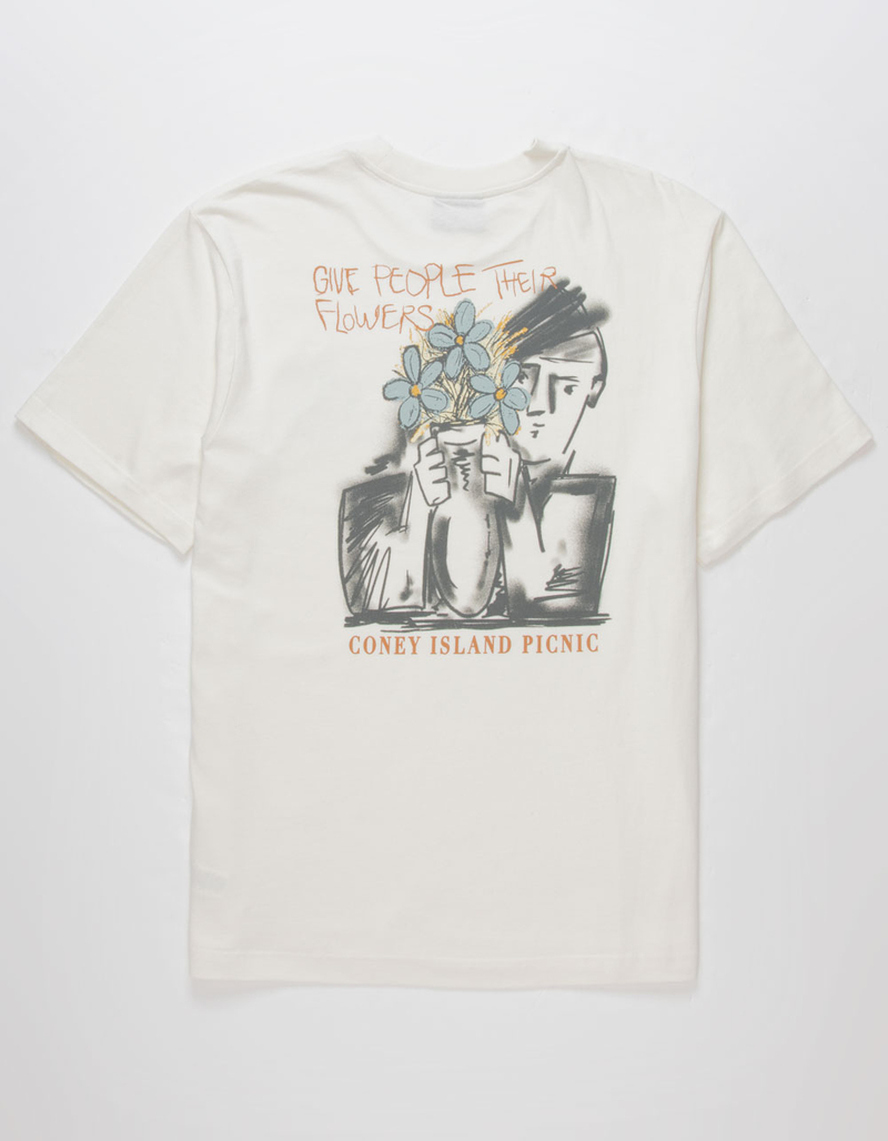CONEY ISLAND PICNIC Flowers Mens Tee image number 0