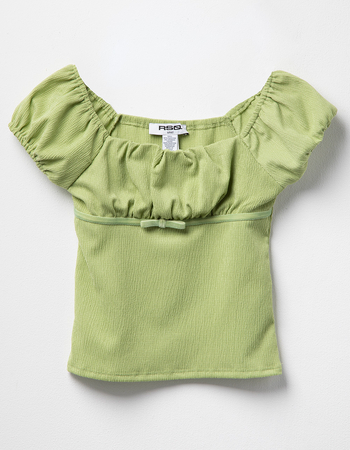 RSQ Girls Textured Emma Bow Top Alternative Image