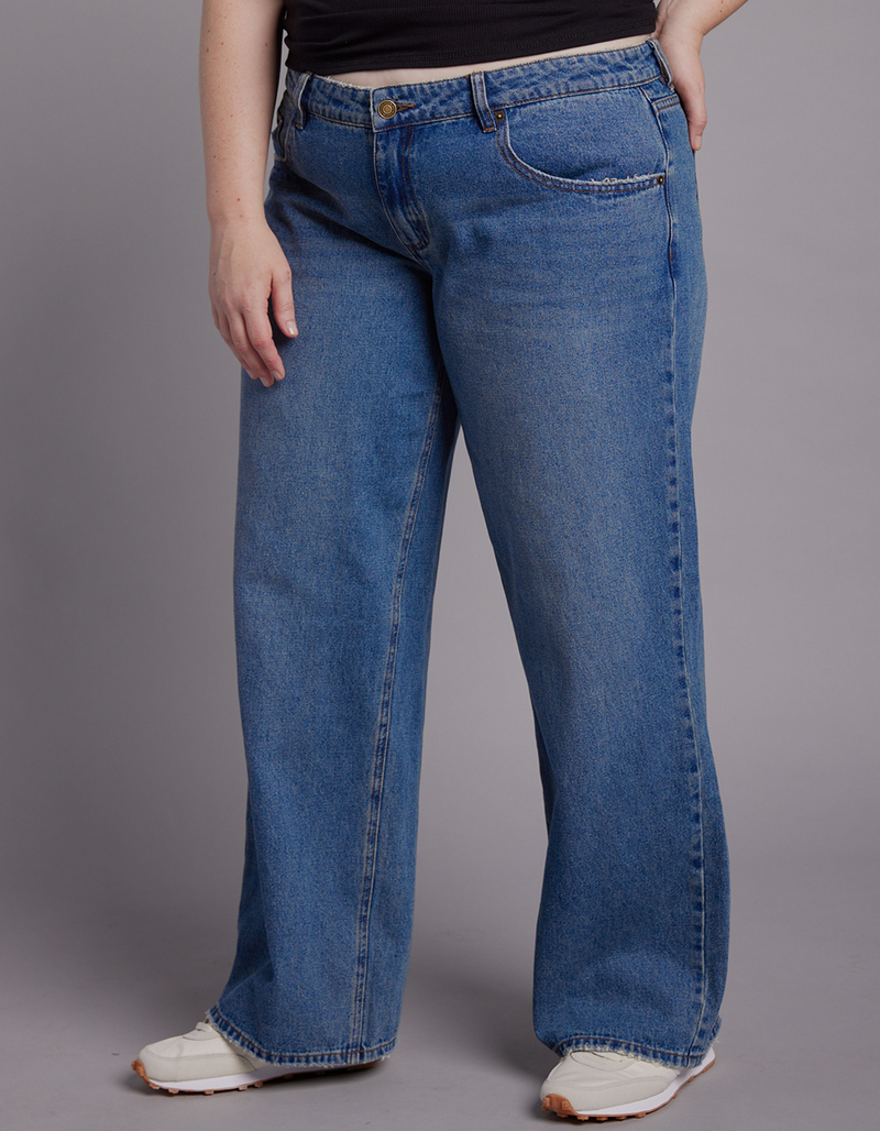 RSQ Womens Low Rise Baggy Jeans image number 9