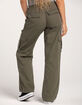 RSQ Womens Mid Rise Cargo Tape Pocket Twill Pants image number 4
