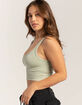 FULL TILT Seamless Washed Chevron Womens Tank Top image number 3