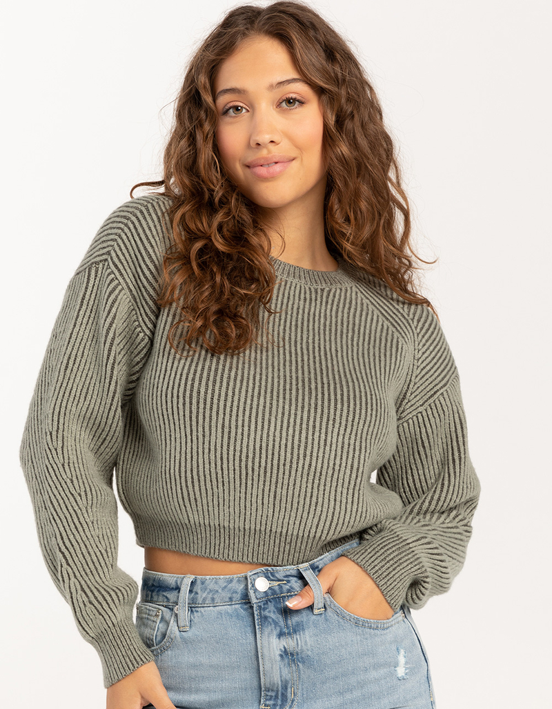 FULL TILT Plated Womens Sweater image number 3